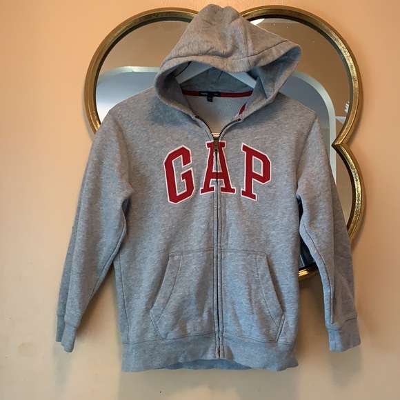 Kids Gap Gray Hoodie Sz L (10) Gap Kids - Picture 2 of 9